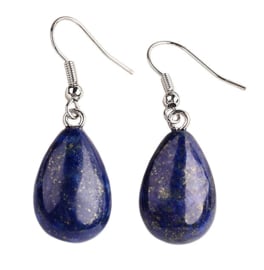 Edelstenen oorbellen Lapis Lazuli Drop