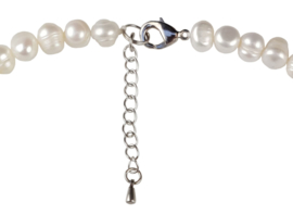 Zoetwaterparel set Bling Coin Pearl  (ketting en armband)