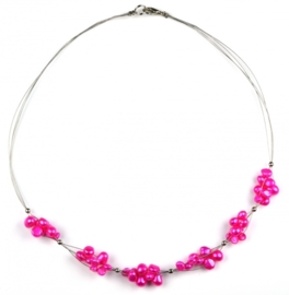 Zoetwater parelketting Pinky