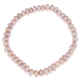 Zoetwater parel armband Little Button Pearl Pink