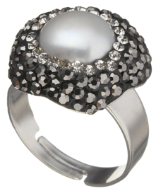 Zoetwater parel ring Bright Pearl Big