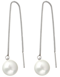 Mother of pearl parel oorbellen Shell Pearl White Chain