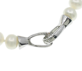 Zoetwater parel armband Bling Silver Pearl
