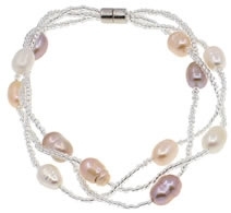 Zoetwater parel armband Twine Pearl Soft Colors 2
