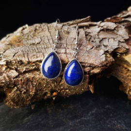 Edelstenen oorbellen Lapis Lazuli Teardrop