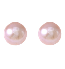 Zoetwater parel oorbellen Pearl Rose 8 mm