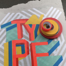 Workshop 'bord letteren met tape' | 17 augustus | 13:30 - 16:00 uur | Voorburg