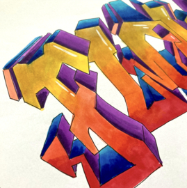 Workshop 'Piece maken met grafitti letters' (12-18 jaar) | 25 juli | 10 - 12:30 uur | Voorburg