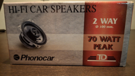 Phonocar 10cm 2-weg speakers 70Watt Max