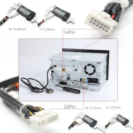 Kenwood rca stekker voor DNX serie AV/AV-IN/CAMERA