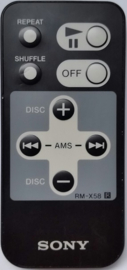 Sony rm-x58 afstandsbediening