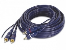 Phonocar RCA kabel verguld 2 kanalen 5 meter