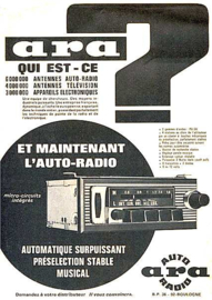 ARA Concorde autoradio voor  Citroen DS