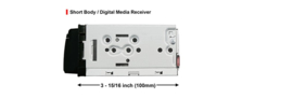 JVC inbouwframe voor 1 DIN JVC KD-X autoradio short body