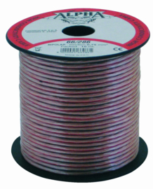 Alpha Speaker Kabel 0,75 mm² 10m Meerkleurig Transparant PVC