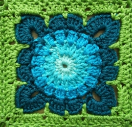 Haakpatroon nr. 40 babydeken 'Granny square II'