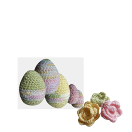 Haakpakket nr. 46 paaseieren en bloemen
