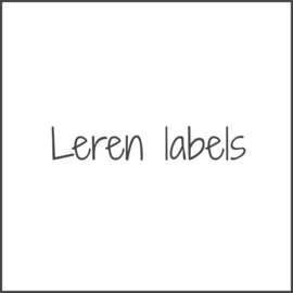 Leren labels