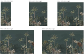 Annet Weelink Design Tropical Wilderness behang Dark