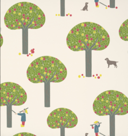 Little Greene behang Rodney Street - Sage & Onions