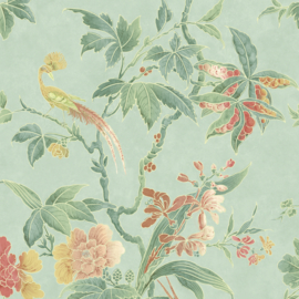 Little Greene behang Paradise - Aquamarine