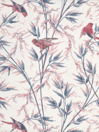 Little Greene behang Great Ormond St. - Carmine