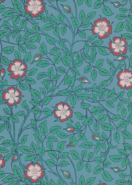 Little Greene behang Briar Rose - Marine Blue