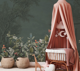 Annet Weelink Design Avian Oasis behang Dark