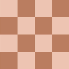 Days of Bloom behang Checkmate - Brown