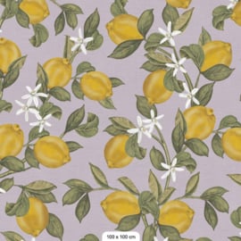Days of Bloom behang Lemon Delight - Lila