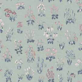 Little Greene behang Millefleur - Chambray