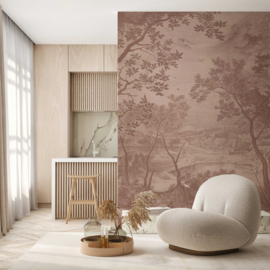 Annet Weelink Design Into the Woods behang Soft Terra