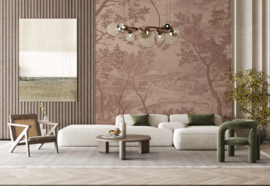 Annet Weelink Design Into the Woods behang Soft Terra