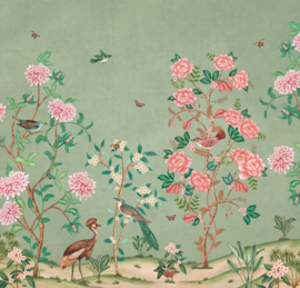 Days of Bloom behang Chinoiserie - Mint