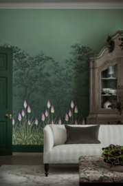 Little Greene behang Upper Brook Street Night Garden Limited Edition