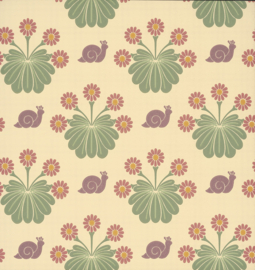 Little Greene behang Burges Snail - Travertine