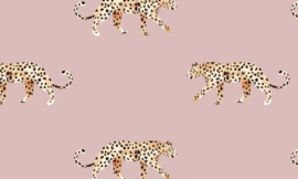 Annet Weelink Design Leopard Dusty Pink