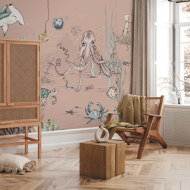 Annet Weelink Design Underwater Wonders behang Sorbet