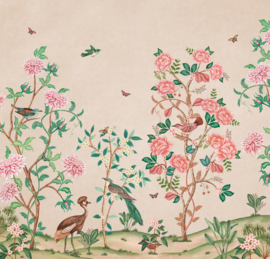 Days of Bloom behang Chinoiserie - Crème