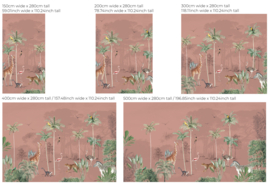 Annet Weelink Design Wildlife's Playground behang Blush