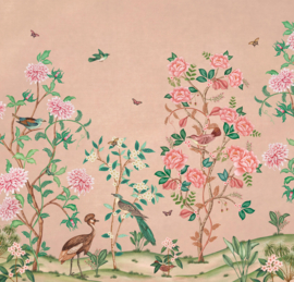 Days of Bloom behang Chinoiserie - Peach