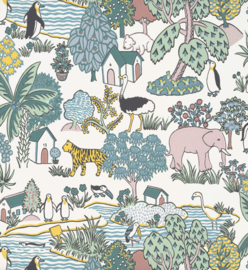 Little Greene behang Animal Kingdom - Florence