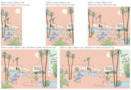 Annet Weelink Design Palm Springs behang Peache