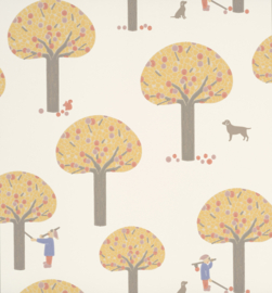 Little Greene behang Rodney Street - Light Gold