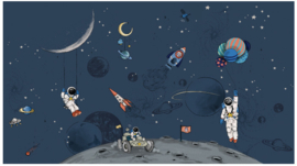 Annet Weelink Design  Into the Galaxy behang Dark