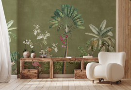 Annet Weelink Design Vibrant Exotics behang Army
