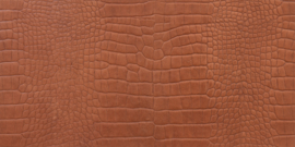 Walluxe Leathr Chicque Cognac Croco 25x50 zelfklevend