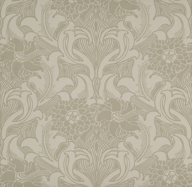 Little Greene behang Dahlia Scroll - French Grey