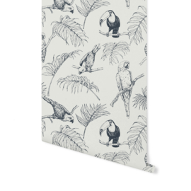 Creative Lab Amsterdam behang Tropical Tucan Cream