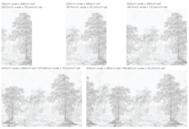 Annet Weelink Design Romantic Garden behang Grey